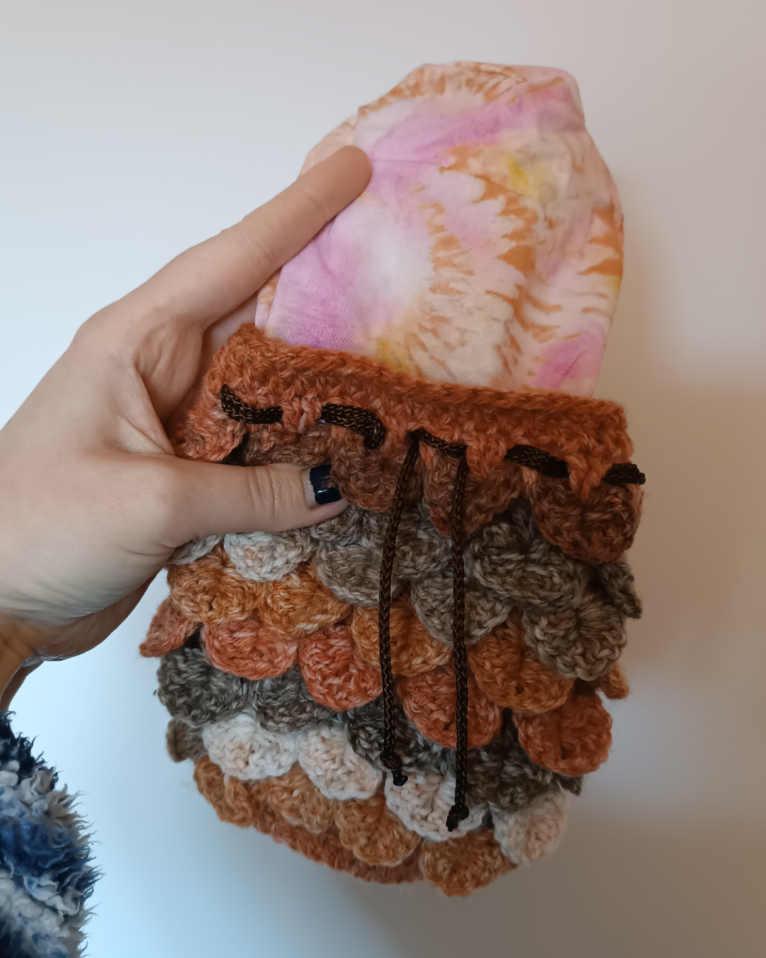 Medium dragon scale dice drawstring bag