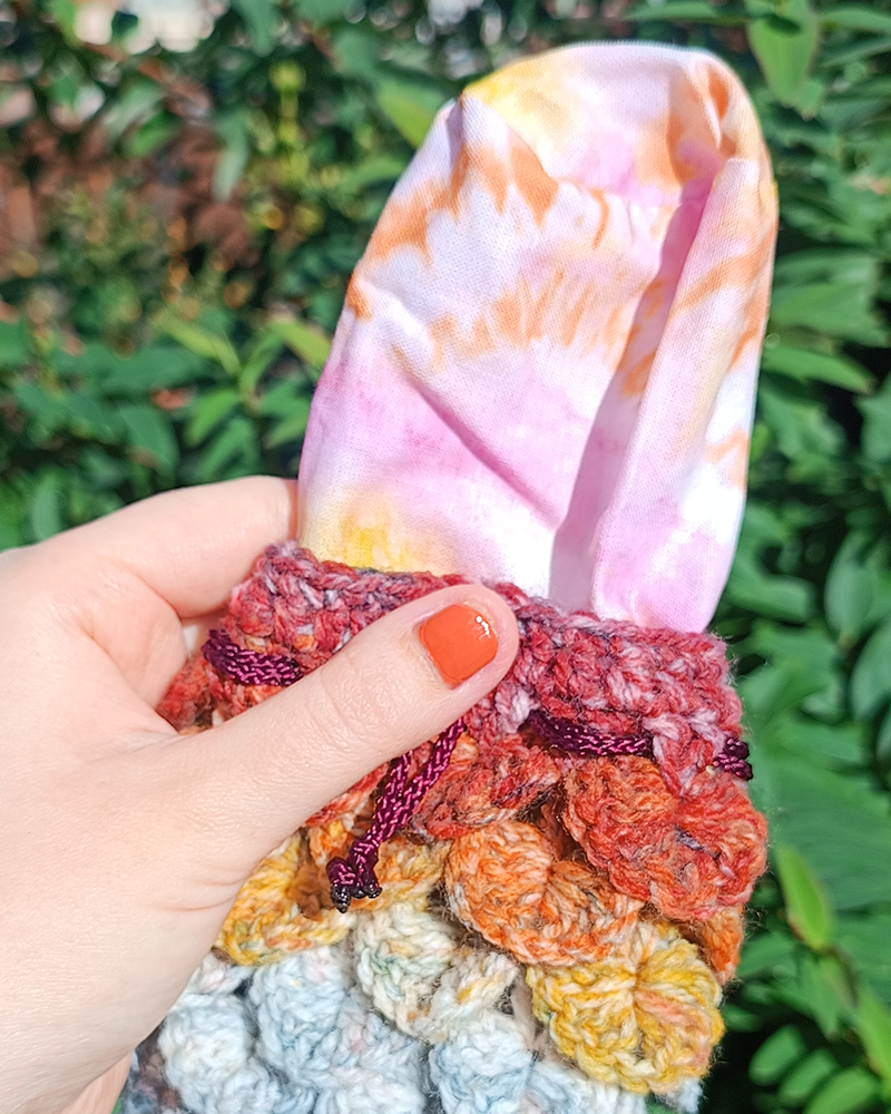 Small dragon scale dice drawstring bag