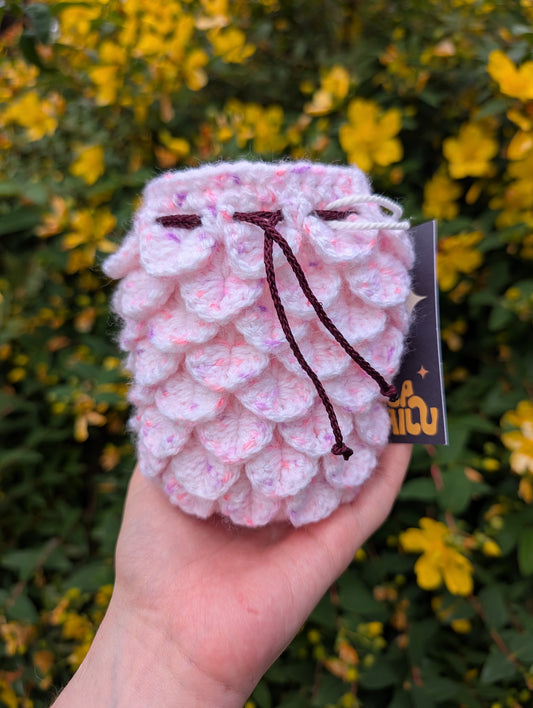 Medium dragon scale dice drawstring bag