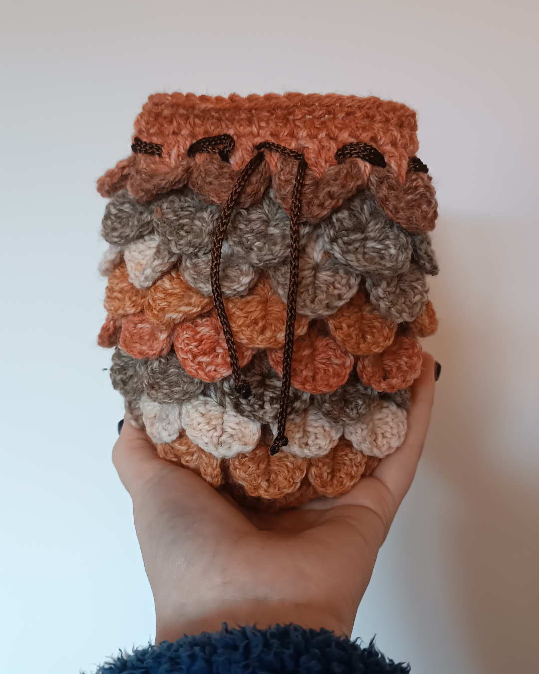 Medium dragon scale dice drawstring bag