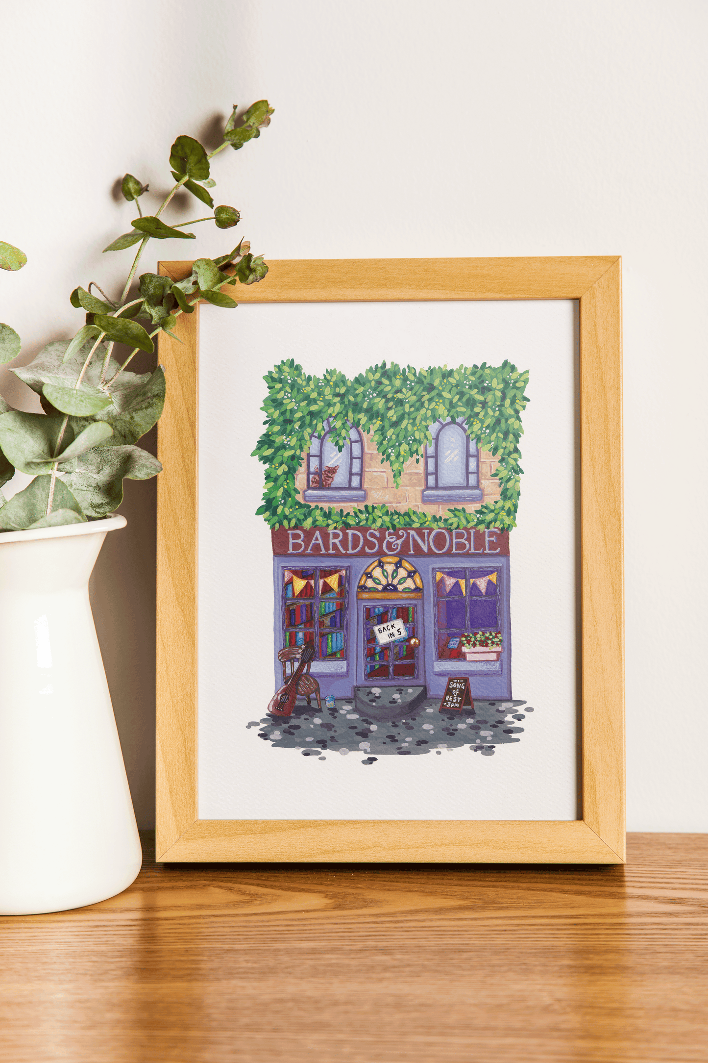 Bards & Noble - Physical art print - A4 & A5