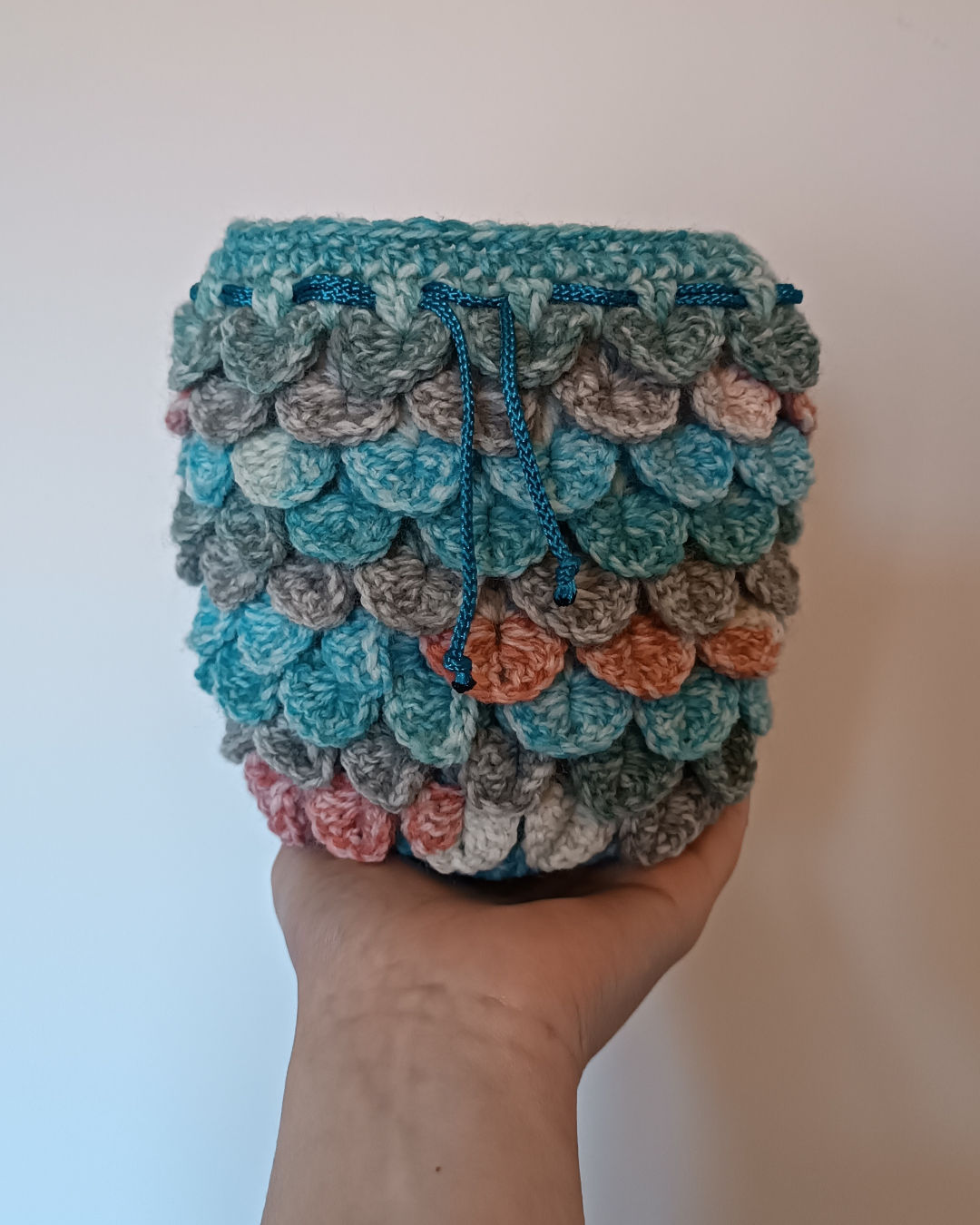 Large dragon scale dice drawstring bag