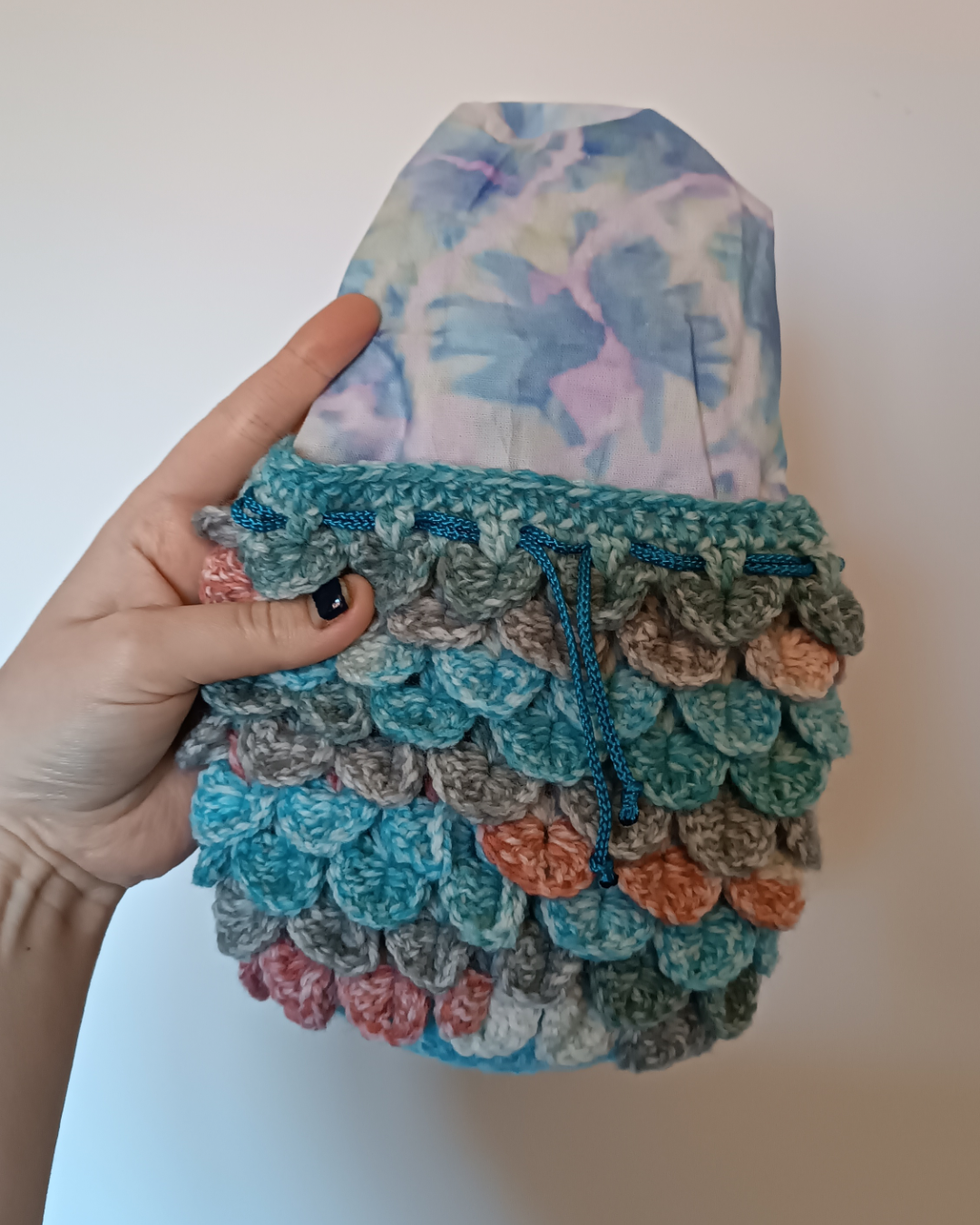 Large dragon scale dice drawstring bag