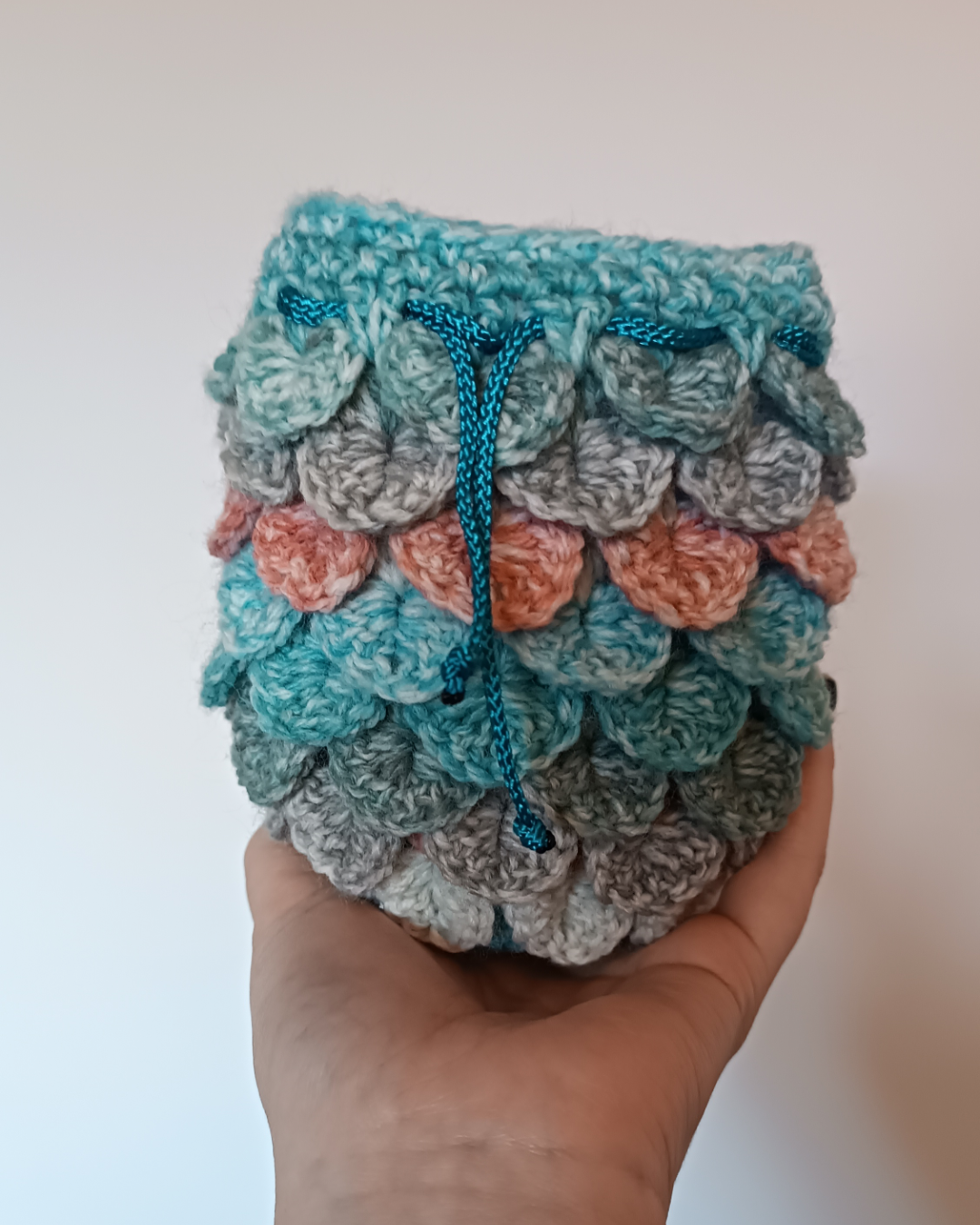 Medium dragon scale dice drawstring bag