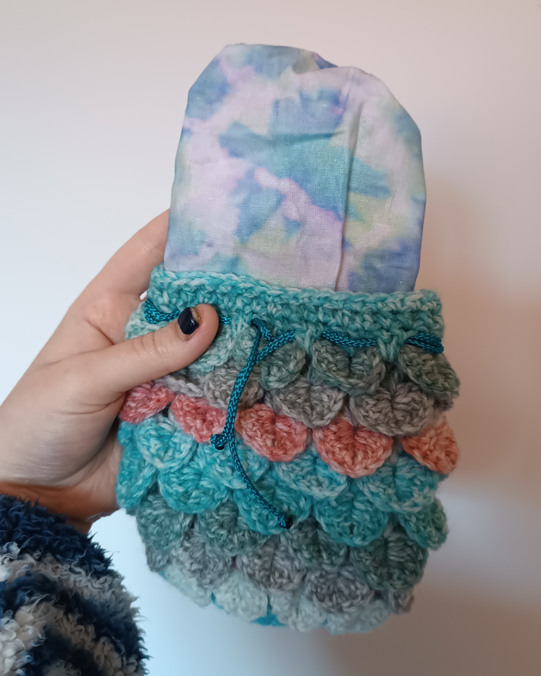 Medium dragon scale dice drawstring bag