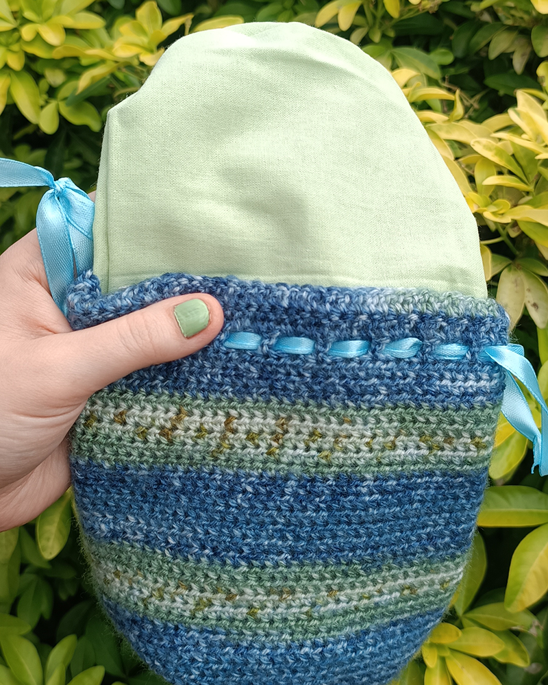Medium dice drawstring bag
