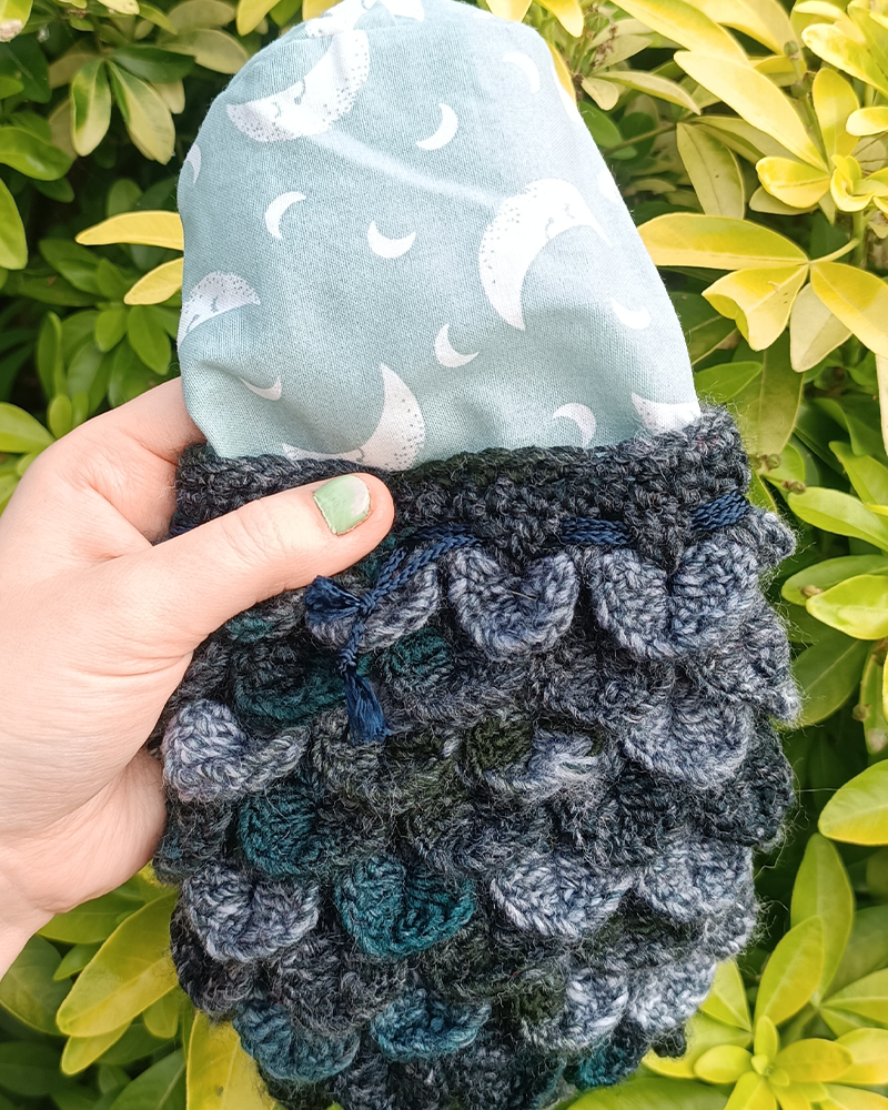 Medium dragon scale dice drawstring bag