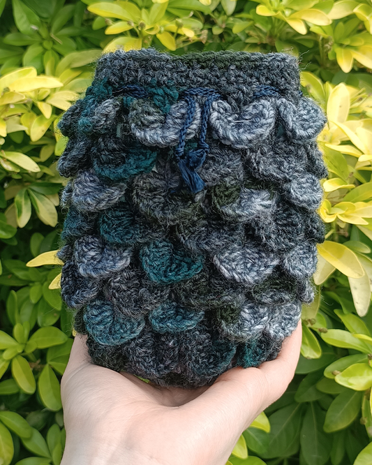 Medium dragon scale dice drawstring bag