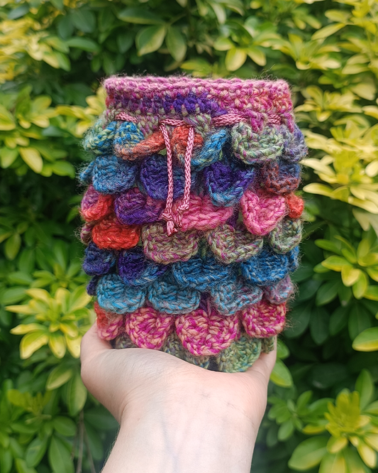 Medium dragon scale dice drawstring bag