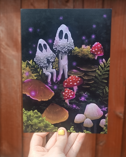 Myconid mischief - A5 Physical art print