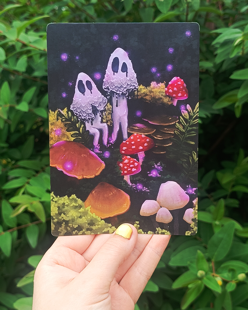 Myconid monsters - Physical stat postcard