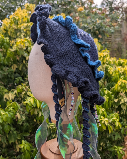 Navy jellyfish hat