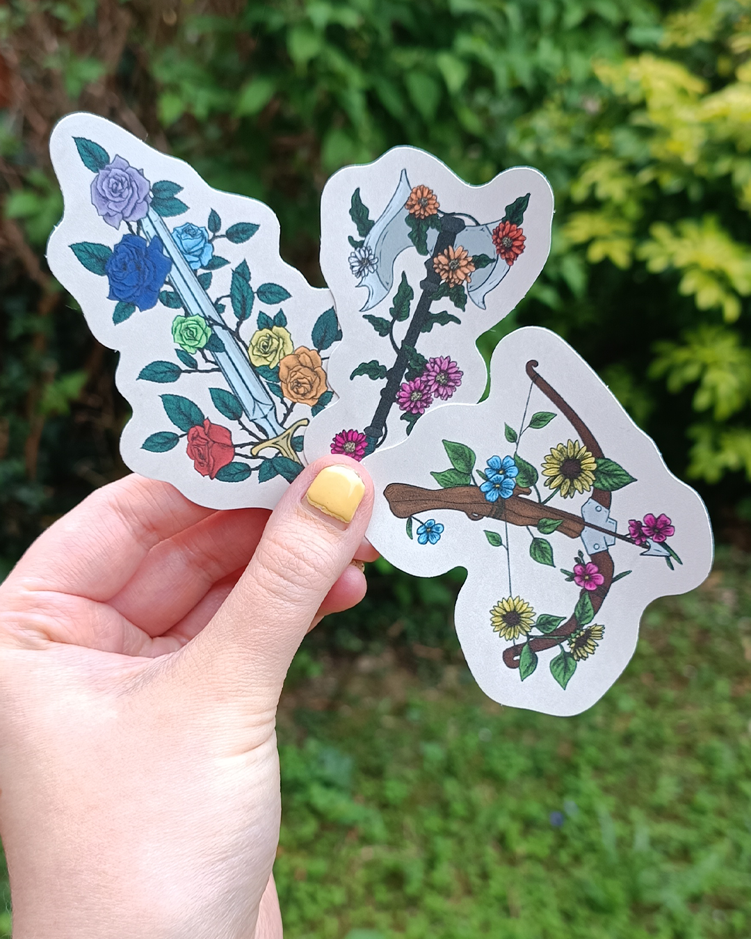 Subtle pride weapon stickers - individual