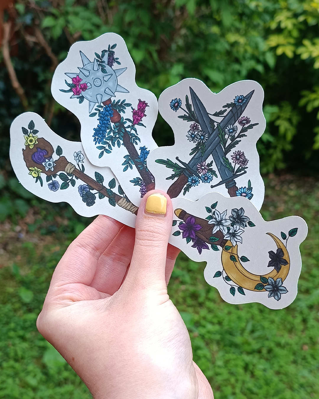 Subtle pride weapon stickers - individual