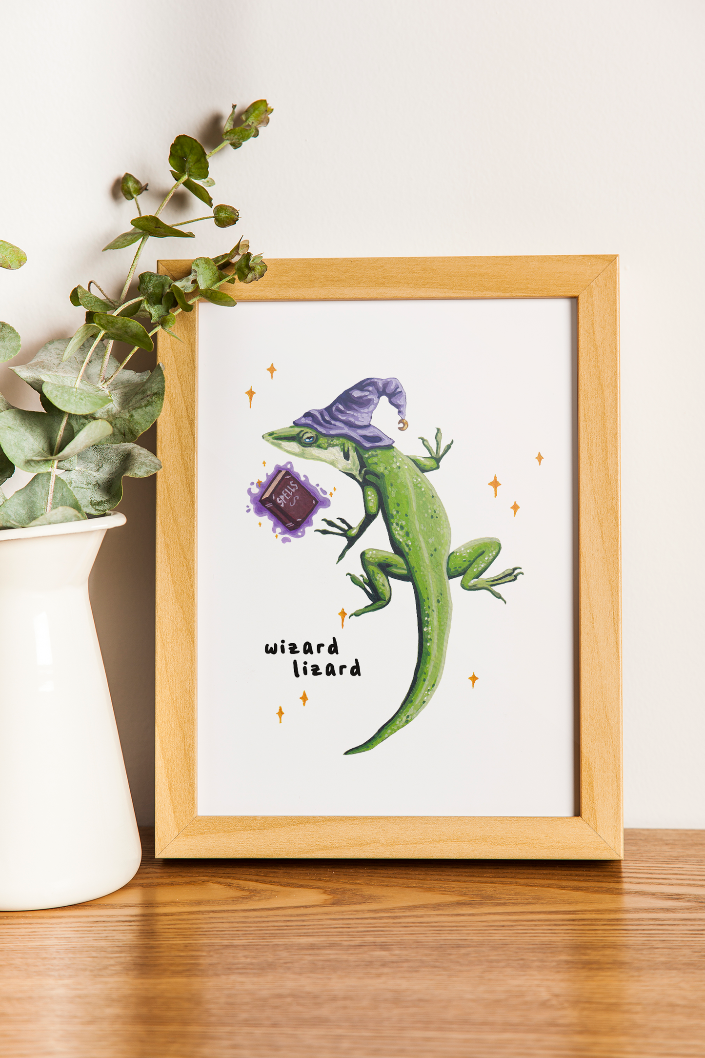 Wizard lizard - A5 Physical art print